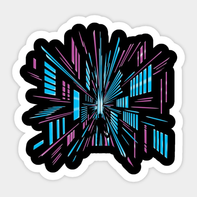 Tunnel to the Stars Sticker by DoodleDojo